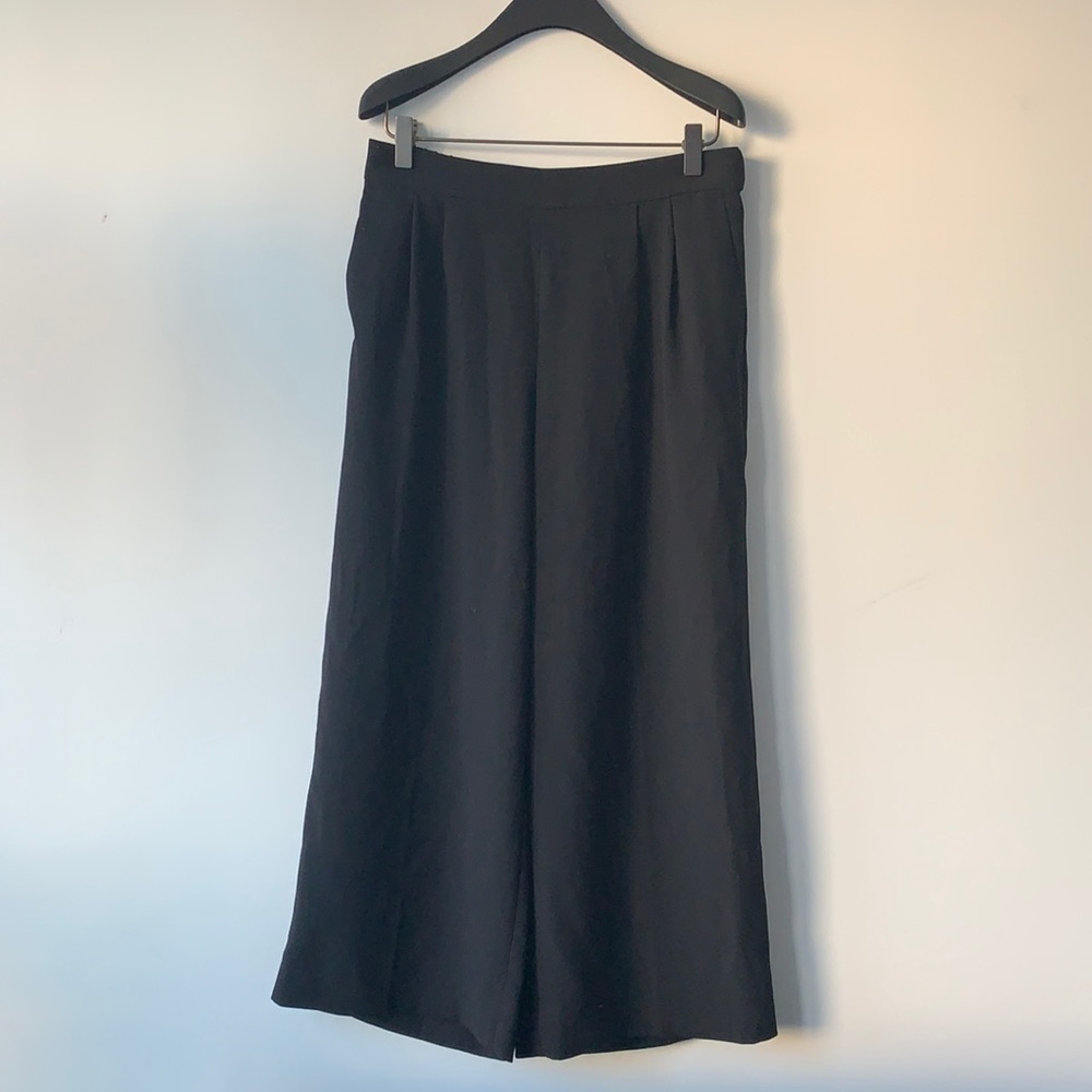 J Crew Wide leg cropped crepe pants